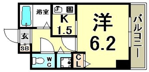 ロイヤルヒル神戸三ノ宮の物件間取画像